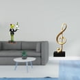 thumbnail image 2 of Figura de escritorio,Estatua de rana camarero,estante,escritorio,decoración del hogar,Figura de escritorio,Escultura de nota musical para escritorio,oficina,decoración del hogar,Figura, 2 of 8