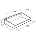 thumbnail image 2 of Azar Displays 556085 12" Open Tray (2 Pack), 2 of 6