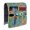 Robot and Minibots Gray Pattern, variant on Robot and Dots Blue Pattern Armrest Organizer, Sofa Armrest Storage Caddy with 6 Pockets, Linen Textured Gifts for Family Friends,13x35in(33x89cm)