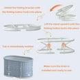 thumbnail image 6 of Xrg Portable Bath Tub No tallation, Foldable Bathtub for Adults, Separate Hot SPA Tub for Shower Stall, Non-Inflatable Ice Folding Bathubs, Family Soaking Baths (Gray, 37.4×21.6×21.6 inch), 6 of 7