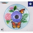 thumbnail image 4 of Bañera solar LED para pájaros Hi-Line, regalo con forma de mariposa, cristal floral, 4 of 5