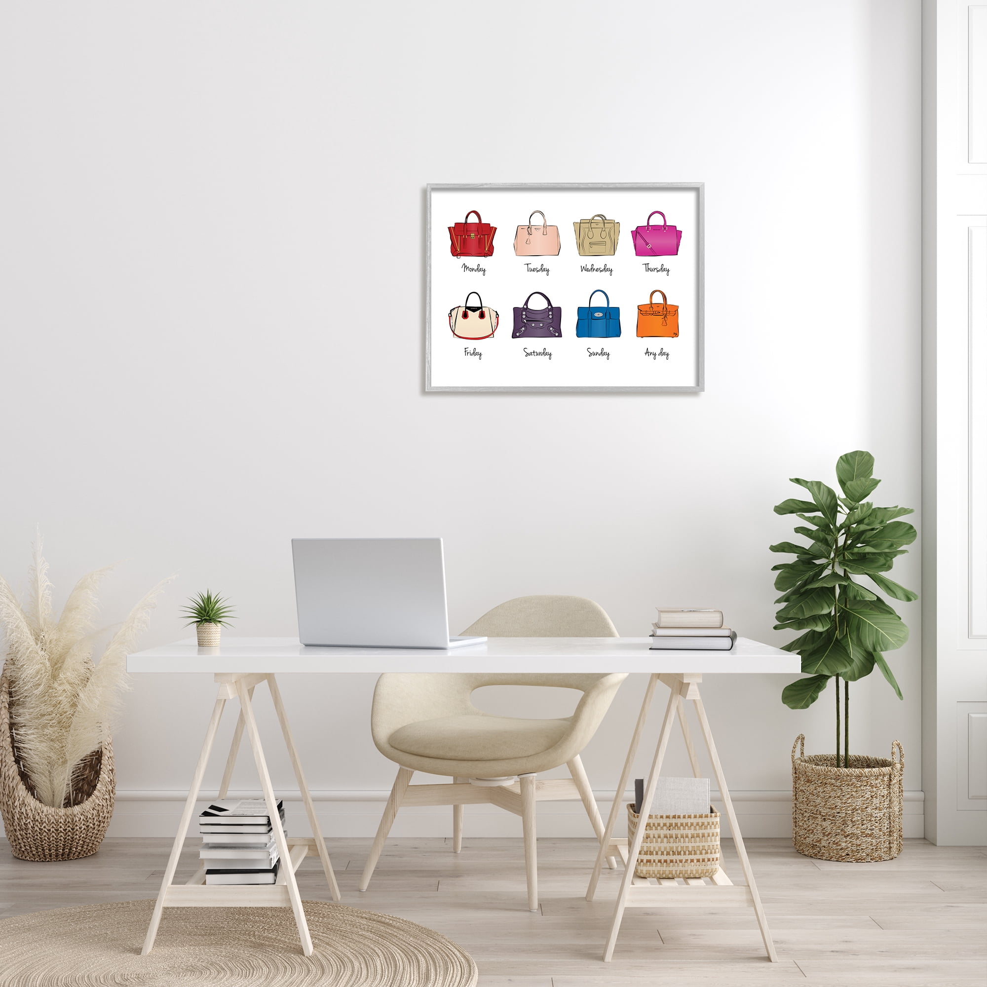 Stupell Industries Stylish Glam Bags Daily Elegant Fashion, 24 x 30, Designed by Martina Pavlova