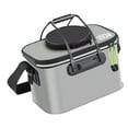 thumbnail image 1 of DYNWAVECA Foldable ing Bucket Protection Bucket with Handles Live Container Storage, ing Bag, Folding Outdoor Camping gray, 1 of 9