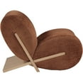 thumbnail image 4 of Meridian Furniture Akira Cognac Upholstered Accent Chair, 4 of 10