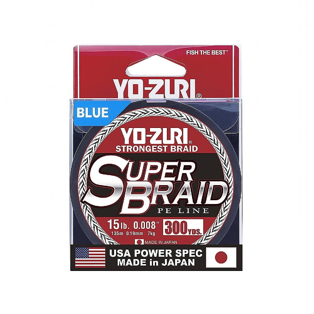 Yo-Zuri SuperBraid Braided Line, 65lb, 3000yd, Blue