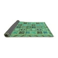 thumbnail image 2 of Ahgly Company Indoor Rectangle Oriental Turquoise Blue Modern Area Rugs, 7' x 9', 2 of 4