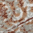 thumbnail image 3 of Luxee Designs Alpine 9x12 Area Rug, Low Pile Stain Resistance Bordered Rugs for Living Room, Dining Room, Bedroom, Kitchen, Office - Orange/Gray, 3 of 9