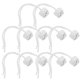 thumbnail image 3 of Silver Ceramic Lamp Holder for Lamp Use with Wire 10Pcs Base Socket, 3 of 5