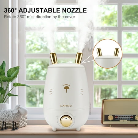 

0.8 Gal Ultrasonic Cool Mist Humidifier with 360° Rotatable Nozzle Essential Oils Tray Auto Shut-off for Bedroom