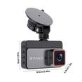 thumbnail image 3 of Danhjin Driving Recorder 3-Inch Clear Screen In Car Front And Rear Camera Clear Night Vision Wifi Interconnection 1440P Cyclic Recording Driving Recorder, 3 of 9