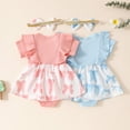thumbnail image 5 of JUMEYU Baby Clothes Unisex Baby Girls Birthday Outfit Sqaure Neck Ruffle Sleeve Tulle Tutu Romper Dress with Bow Headband 0 3 6 9 12 18 24 Months (Sky Blue,6-12 Months), 5 of 6