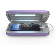 3 UV Cell Phone Sanitizer & Dual Universal Cell Phone Charger Box | Patented & Clinically Proven 360-Degree UV-C Light Sanitizer | Disinfects and Charges All Phones (White)