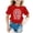 Red, variant on LILIYA Back To School Shirts for Teens Kids Kindergarten Shirts for Girls Classic Casual Short Sleeve Cotton T-Shirt Summer Clothes