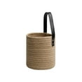 thumbnail image 2 of Hanging Storage Basket Laundry Picnic Plant Towel Toy Nordic Style Woven Pot Planter Makeup Desktop Home Garden Decor Khaki 16*18cm, 2 of 10