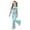 Mint Green, variant on MUXiin Summer Outfits for Girls Size 6 Letter Print Short Sleeve T-Shirt and Wide Pants Set Round Neck Loose Fit Lounge Wear Two-Piece Set Back To School Clothes