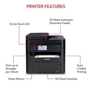 Canon imageCLASS MF275dw - All in One, Wireless, Duplex Laser Printer, Monochrome