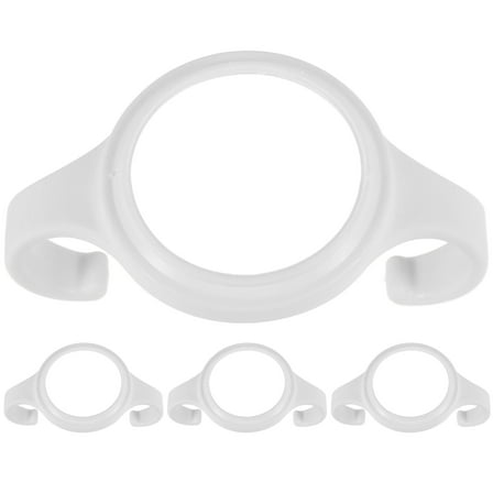 Baby Bottle Holder with Removable Handles for and Prevent Dropping 4pcs White PP