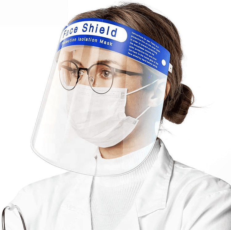 10 X Safety Full Face Mask Shield Clear Glasses Protector Anti-Fog Work Helmet 