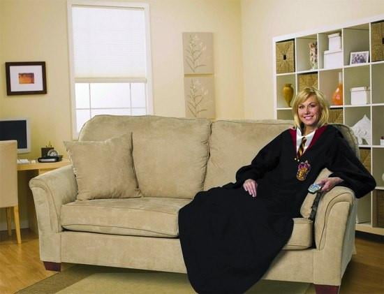 H Potter -Hogwarts Rules Adult Comfy Throw Blanket with Sleeves