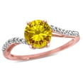 thumbnail image 3 of Star K � Round 7mm Citrine Bypass engagement promise solitaire ring, 3 of 9