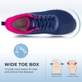 thumbnail image 3 of Artlea Wide Toe Box Walking Shoes for Women Arch Support Sneakers Plantar Fasciitis Orthotic Tennis Shoes for Foot Pain Relief, US Size 10, 3 of 8
