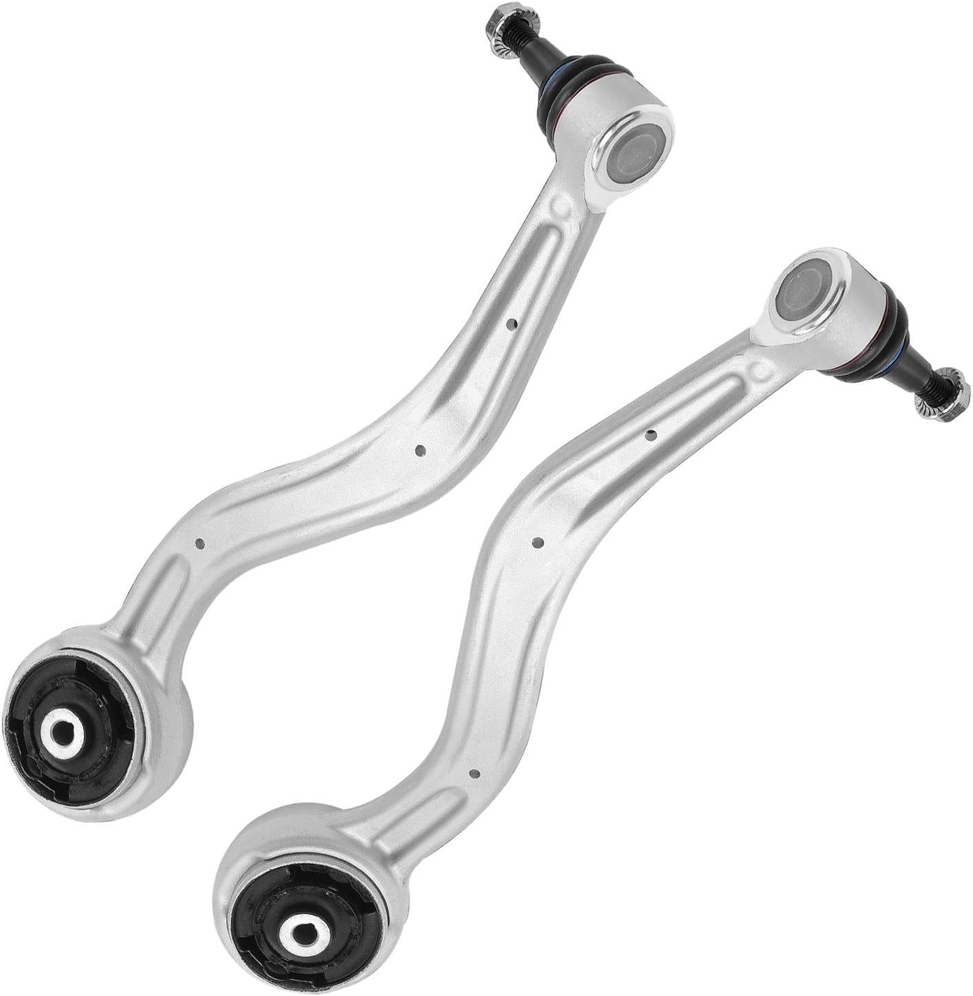 Detroit Axle - RWD 10pc Front End Kit for 2013 2014 2015 2016 2017 2018 2019 Cadillac ATS, 4 Lower Forward and Rearward Control Arms with Ball Joint 4 Outer Inner Tie Rods 2 Sway Bars Replacement