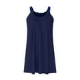 thumbnail image 3 of Robe d'Été Courte de Plage pour Femmes - Paréo Bikini, Ligne A Sans Manches, Robe t-Shirt Décontractée Mini, Polyester, Tailles P - TTG, 3 of 4
