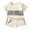 AB452 Light Gray, variant on Bainana Toddler Boys Summer Outfit Set Cartoon Print Short Sleeve Crew Neck Tops And Shorts Set Comfortable Handsome Little Boys Summer Holiday School Casual Wear Size 18-24 Months
