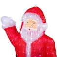 thumbnail image 4 of Northlight LED Lighted Waving Santa Claus Acrylic Commercial Grade Outdoor Christmas Decoration - 3', 4 of 9