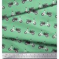 thumbnail image 3 of Soimoi Poly Georgette Fabric Stripe & Scooter Transport Decor Fabric Printed Yard 52 Inch Wide, 3 of 4