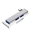 thumbnail image 3 of 90 Degree USB Type C Hub Docking Station 4 Port Data Transfer Expander, Fast USB3.0 for PC Laptop, 3 of 5