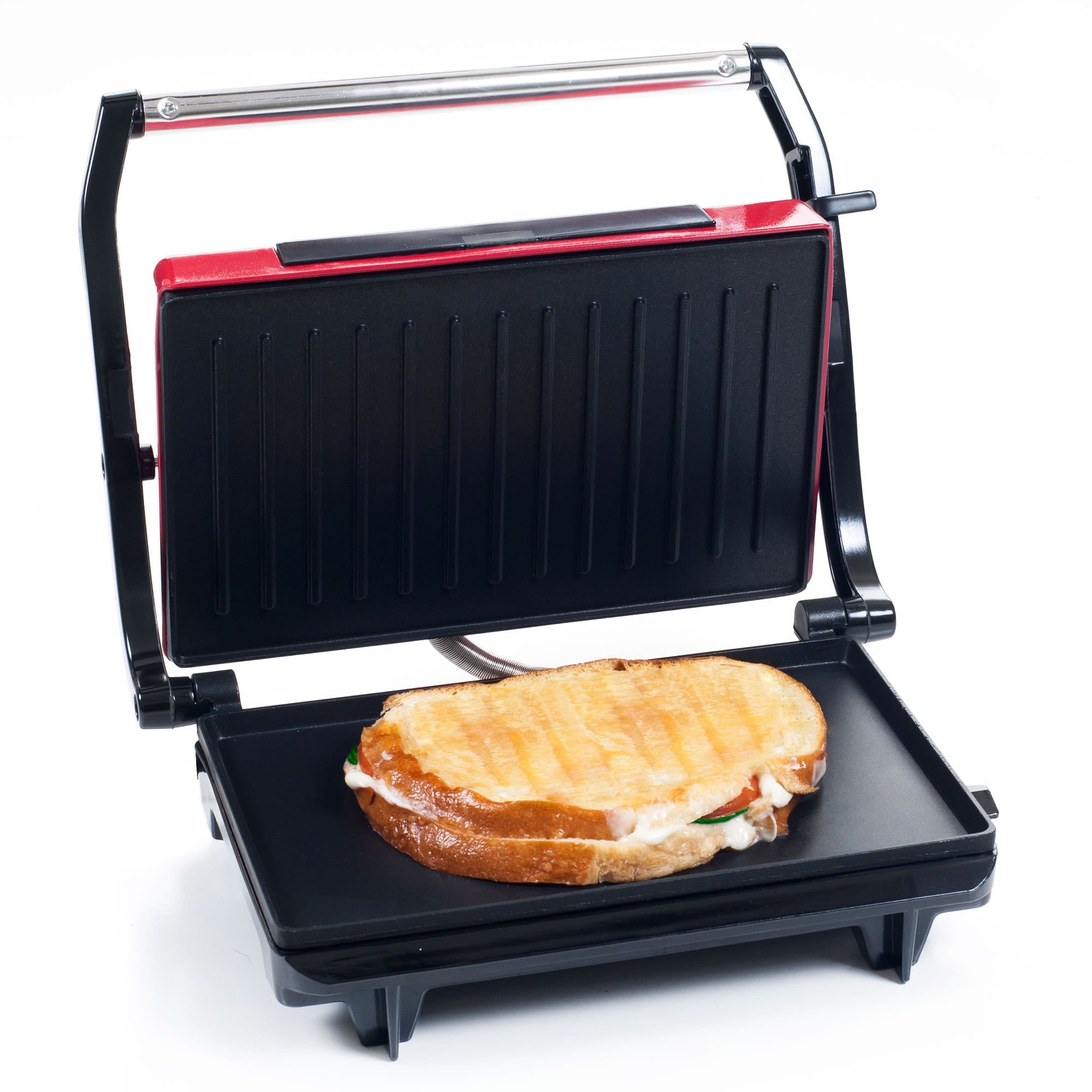 Trademark Global Panini Press Indoor Grill and Gourmet Sandwich Maker