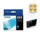 thumbnail image 2 of Cartucho de tinta Epson 222 Claria de capacidad estándar cian T222220-S, 2 of 6