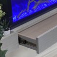 thumbnail image 2 of Electric Fireplace Floating Mantel Shelf with Lighting, Urban Cement, 2 of 6