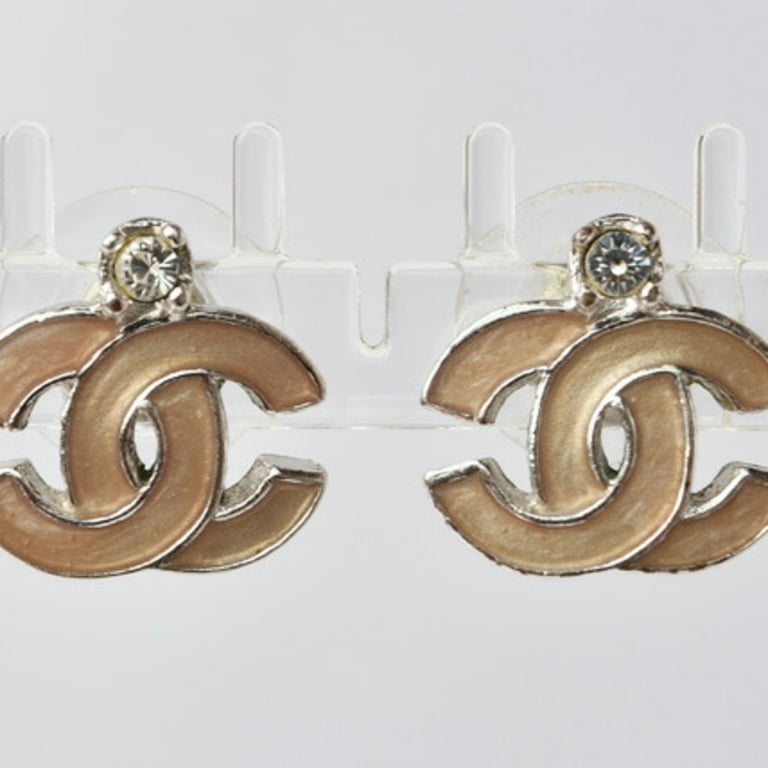 Chanel - Authenticated CC Earrings - Metal Pink for Women, Very Good Condition
