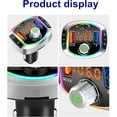 thumbnail image 2 of Bluetooth 5.3 FM Transmitter for Car, Radio Transmitter for Car, QC18W & PD30W Fast Charging, Dual Screen Display, 7 Color LED Backlit Lights, Voice Assistant, Hands-Free Calling,Auto Memory Function, 2 of 7