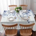 thumbnail image 3 of Blue Grey Eucalyptus Leaves Table Cloth Waterproof Tablecloths, Spring Rustic Botanical Tablecloth Dining Table Cover for Kitchen Party Tabletop Outdoor, Rectangle Tablecloth 60x84 Inch, 3 of 9