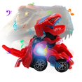 thumbnail image 3 of Auto Dinosaurio Transformable Huwairen HG-788 con Luces LED y Sonido, 3 of 5