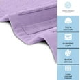 thumbnail image 5 of White Classic Luxury Bath Mat Floor Towel Set - Absorbent Cotton Hotel Spa Shower/Bathtub Mats, Lavender Bathroom Rugs 22"x34" | 2 Pack Mauve Bathroom Rugs | Lavender, 2 Pack, 5 of 8