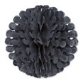 thumbnail image 2 of Club Pack of 12 Black Tissue Flutter Ball Hanging Decorations 14", 2 of 2