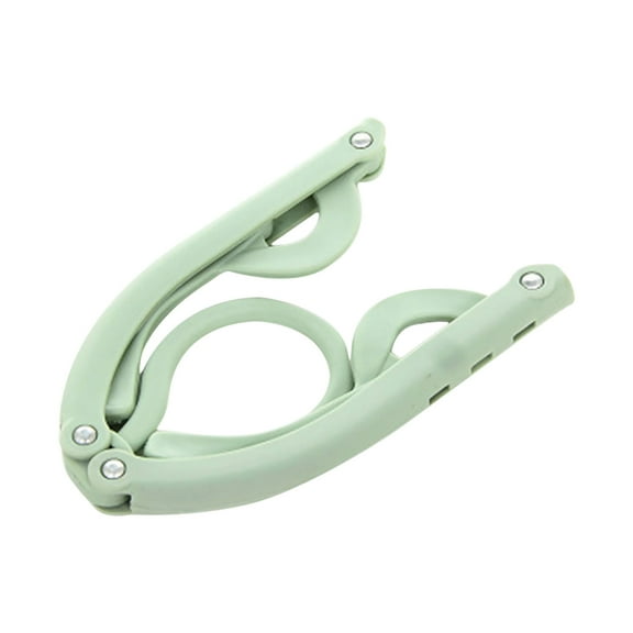 WNFJR Portable Folding Plastic Coat Hanger with U-Shaped Notches for Travel and Home Use