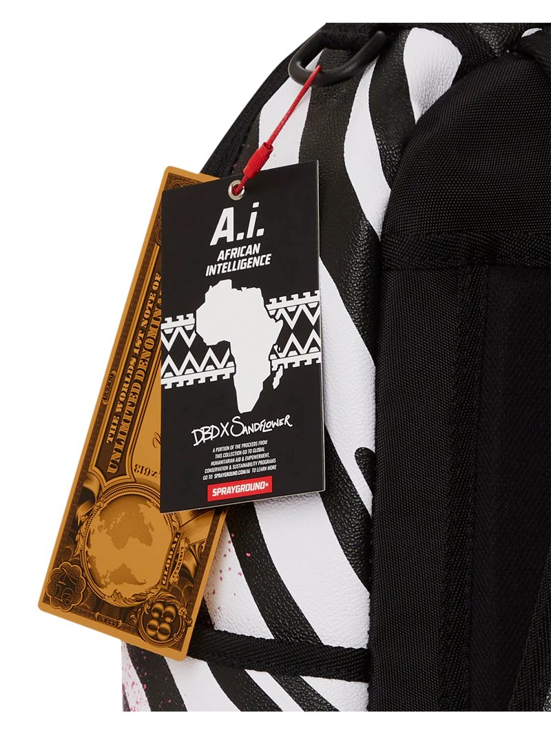 SPRAYGROUND A.I.8 AFRICAN INTELLIGENCE MOTHERLAND LOVE BACKPACK
