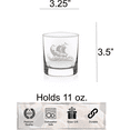 thumbnail image 4 of C&M Personal Gifts 11 oz Oceanic Journey with Nautical Ship Whiskey Rocks Glass, 4 of 5