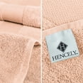 thumbnail image 3 of Hencely 18-Piece Turkish Cotton Towel Set – 6 Bath Towels, 6 Hand Towels & 6 Washcloths – Soft, Absorbent, Quick Dry – Peach, 3 of 7
