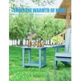 thumbnail image 2 of MXIMU Outside Adirondack Side Table, Weather Resistant Square Outdoor Side Tables Set of 2, Outdoor End Table for Backyard Pool Indoor Companion Front Porch, Blue, 2 of 7