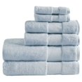 thumbnail image 1 of Madison Park Signature 6-Piece Turkish Cotton Bath Towel Set in Light Blue, 1 of 9