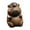 Dark Brown, variant on Fancyes Capybara Mini Statue Animal Sculpture Tea Pet Collectible Kungfu Tea Ornament Miniature Figurine for Desk Cabinet Living Room Yellow