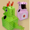 thumbnail image 4 of Children's DIY Cardboard Zodiac cartoon animals Model Wearable Handmade Plate-making Assembly Material Model Toys, 4 of 8