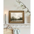 thumbnail image 3 of HFDF Canvas Wall Art Vtage Wter Pe Forest Christmas Wall Art Prts Patg Rustic Landscape Country Snow Wter Christmas Wall Decor Retro Nature Artwork for Holiday Livg Room Wall Decor 20x16inch Framed, 3 of 6