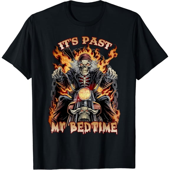 Velto It's Past My Bedtime Hard Skeleton T-Shirt All Size S-5XL
